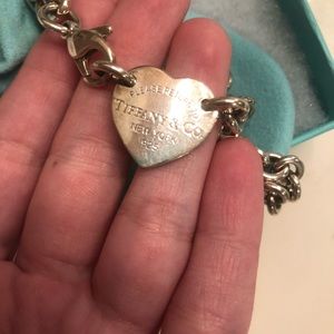Authentic Tiffany & Co silver heart necklace